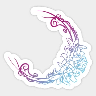 Flowery Moon - SileniaDream Sticker